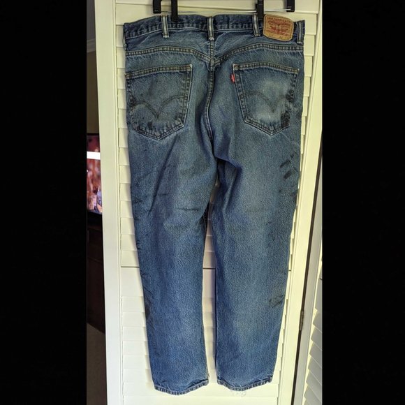 💖HP💖 3 Pair - Used Distressed Men's Work Jean Bundle - Picture 3 of 16